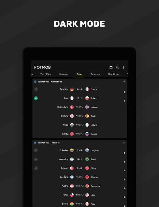 Fotmob pro MOD APK